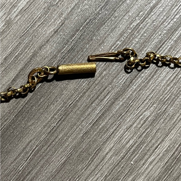 Antique RG Gold Faceted Rolo Link Chain Necklace- 18” - Picture 4 of 12